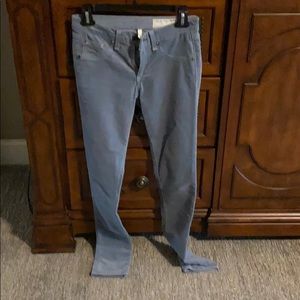 Rag & bone gray velvet jeans